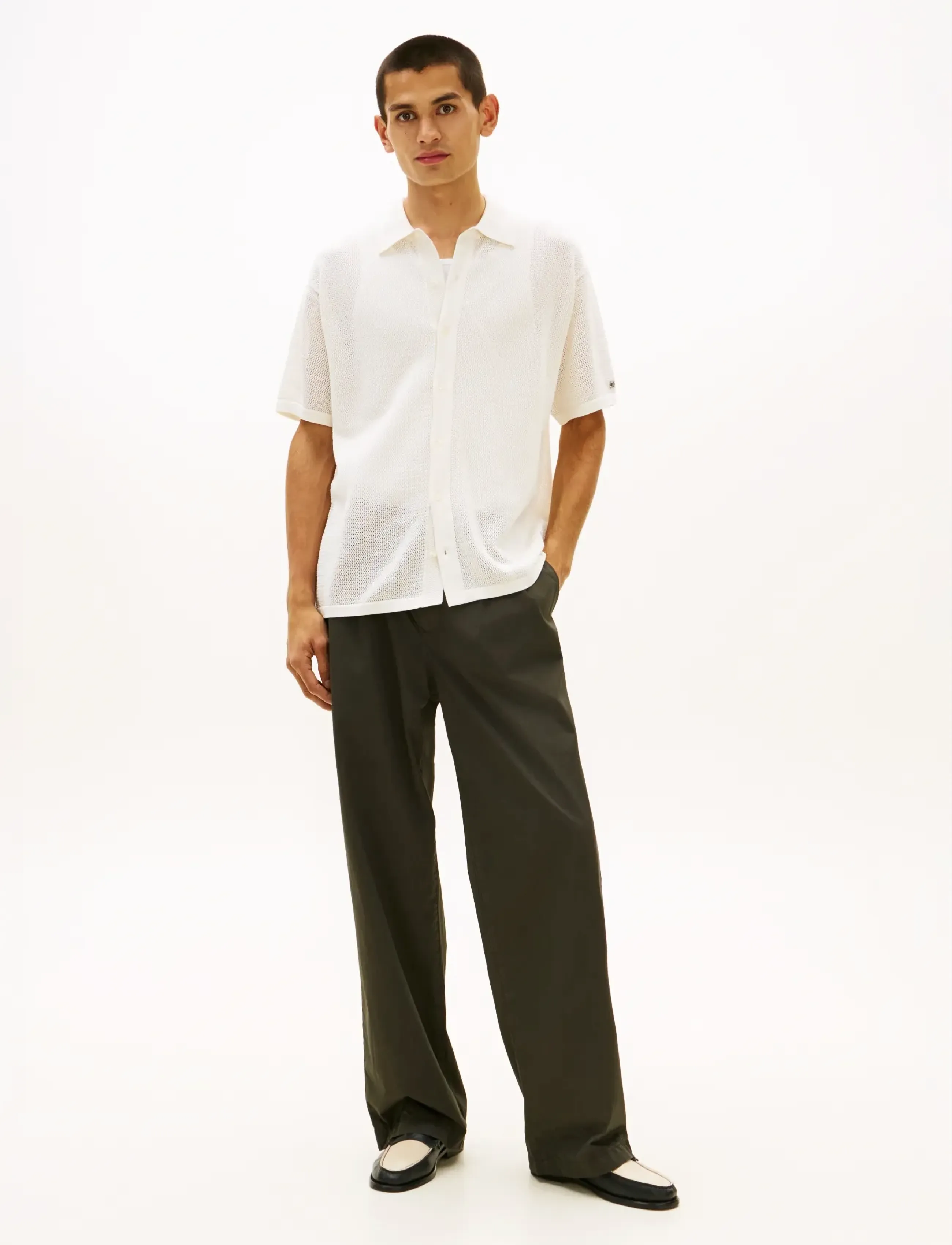 Tommy Hilfiger - DC S/S CARDIGAN - knitted polos - ivory - 4