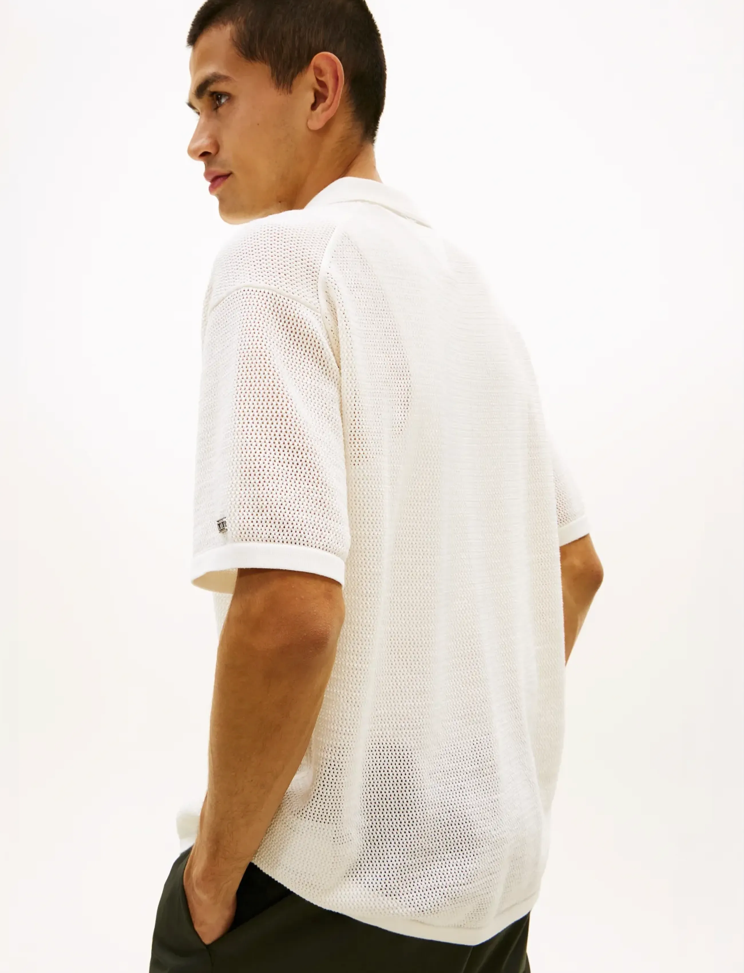 Tommy Hilfiger - DC S/S CARDIGAN - knitted polos - ivory - 5