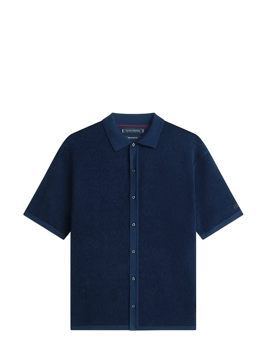 Tommy Hilfiger - DC S/S CARDIGAN - polos en tricot - navy iris - 1