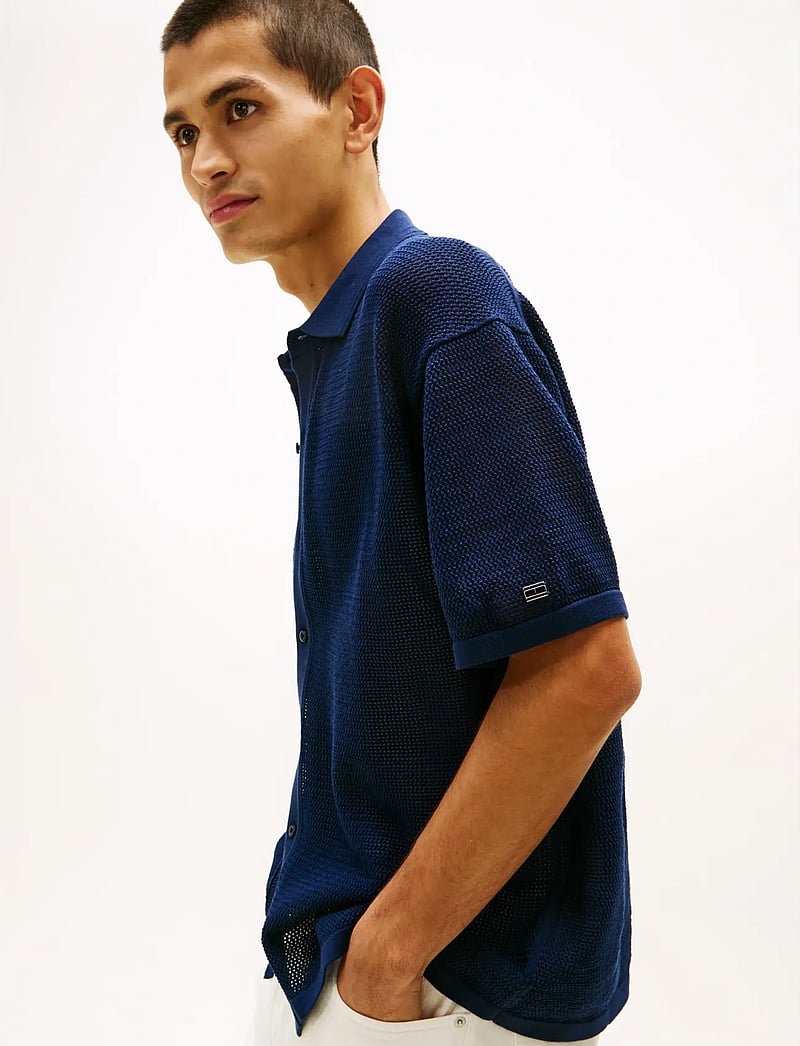 Tommy Hilfiger - DC S/S CARDIGAN - kootud polosärgid - navy iris - 4