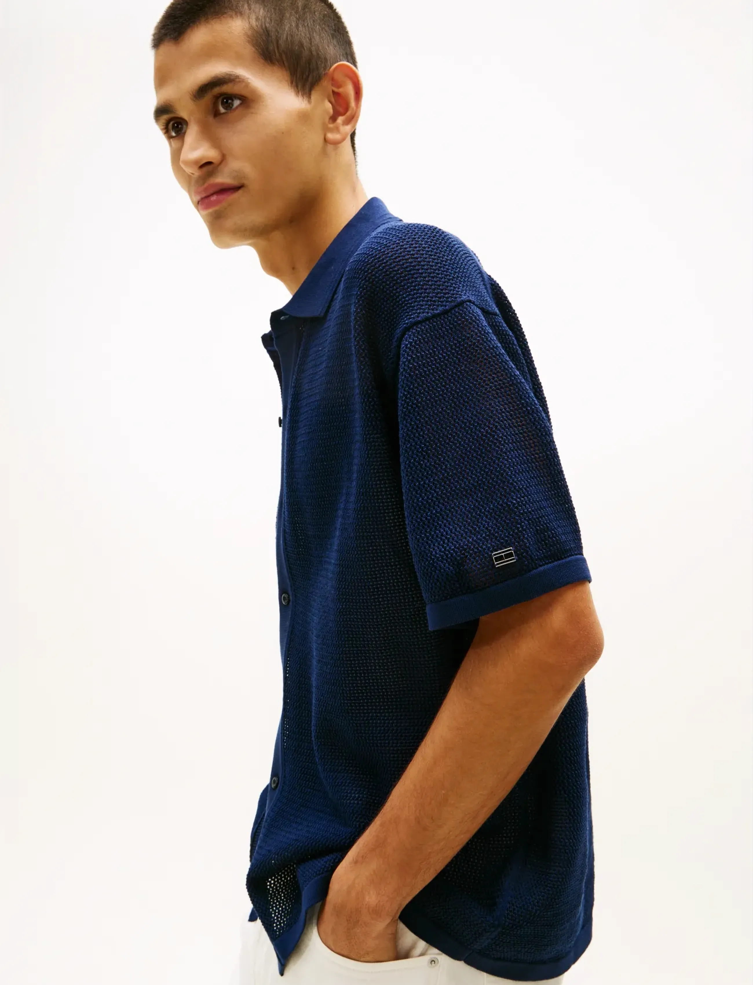 Tommy Hilfiger - DC S/S CARDIGAN - polos en tricot - navy iris - 4