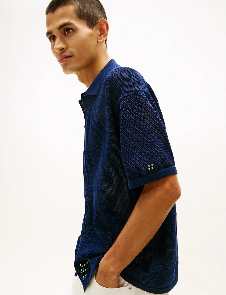 Tommy Hilfiger - DC S/S CARDIGAN - polos en tricot - navy iris - 4