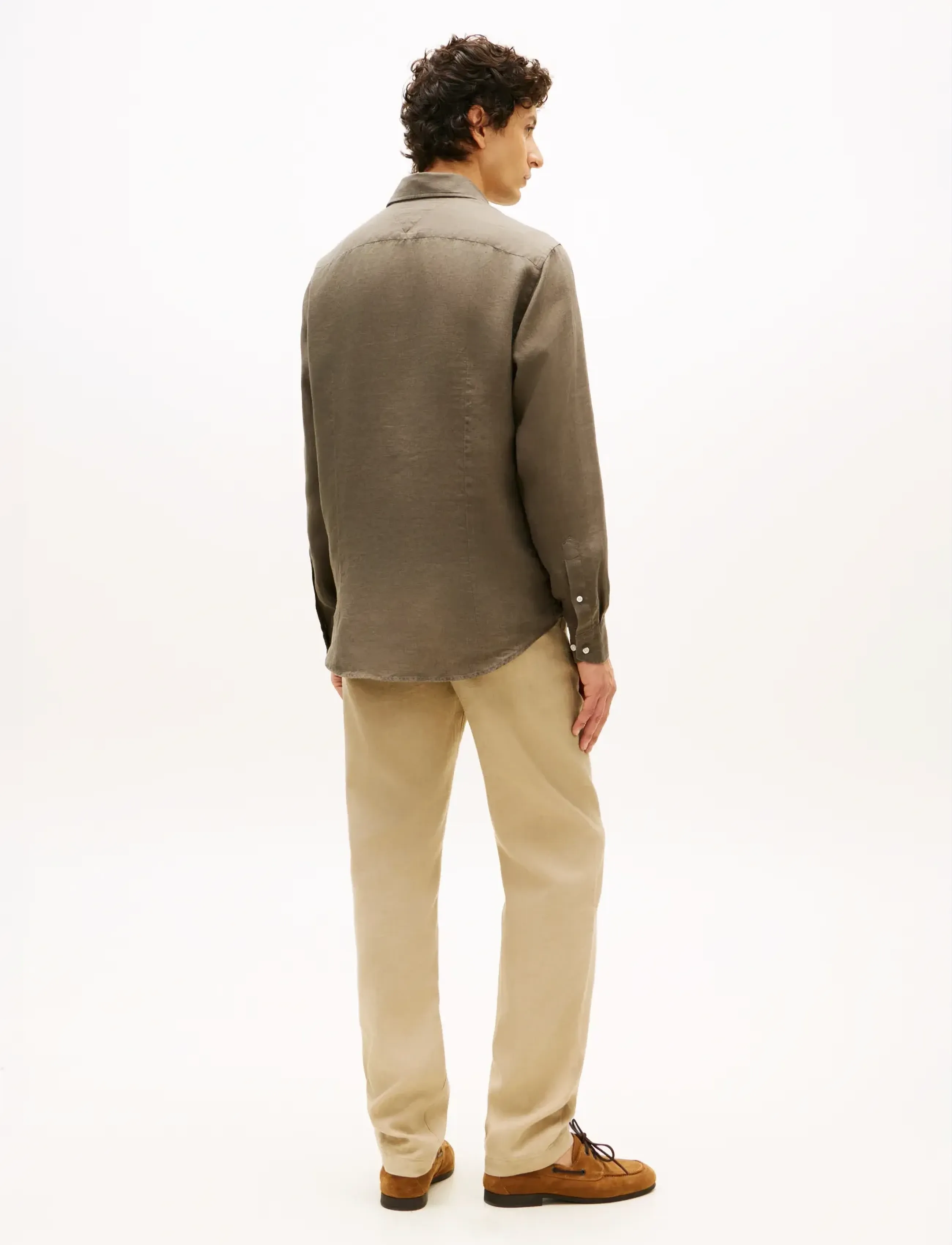 Tommy Hilfiger - DC LINEN SHIRT - linen shirts - army green - 2