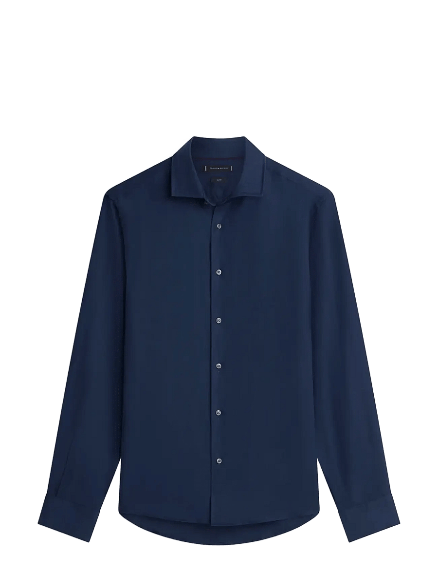 Tommy Hilfiger - DC LINEN SHIRT - pellavakauluspaidat - navy iris - 1