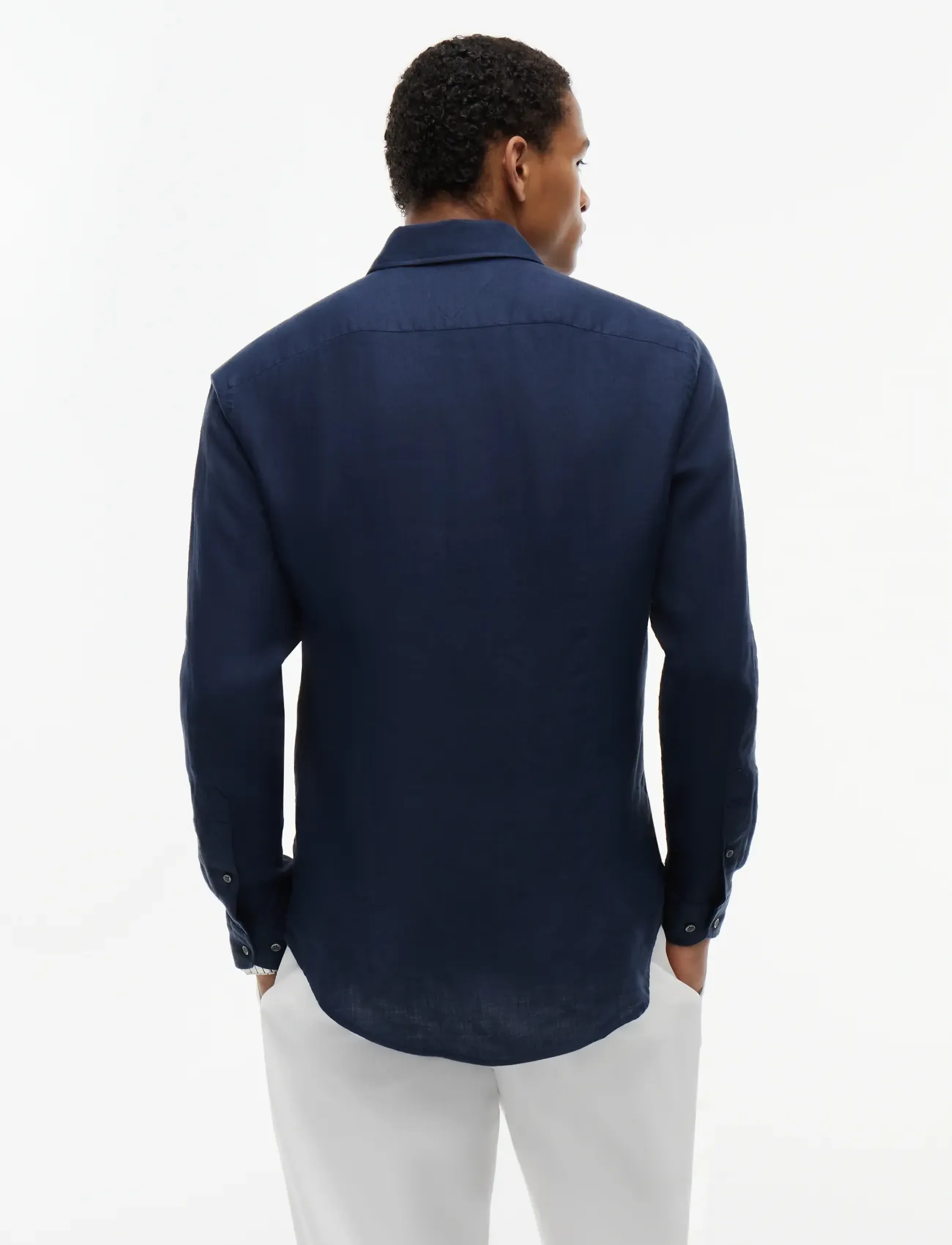 Tommy Hilfiger - DC LINEN SHIRT - linen shirts - navy iris - 2