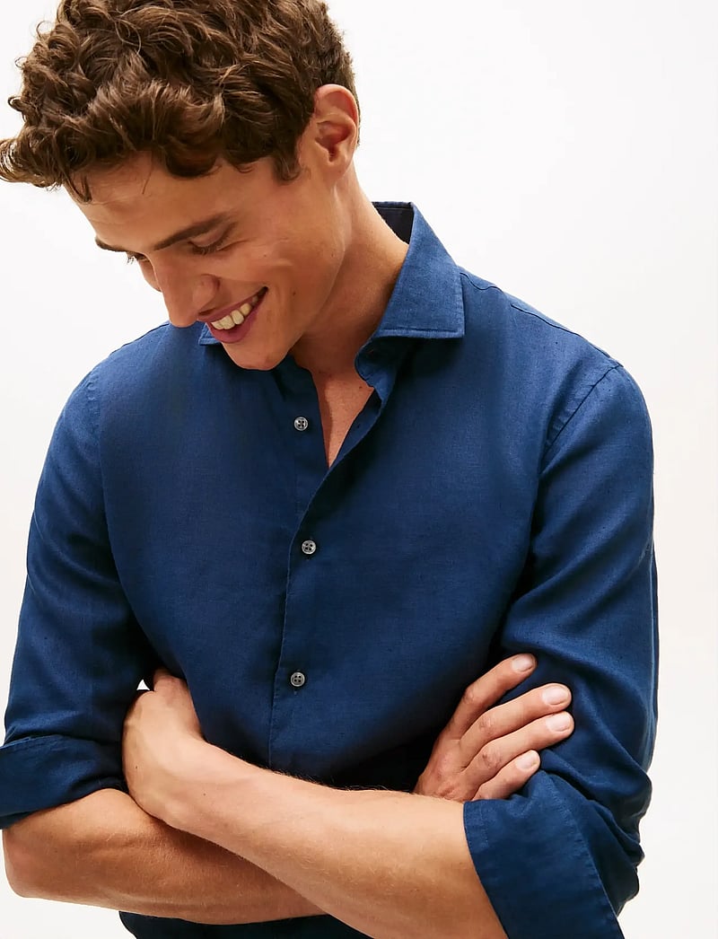 Tommy Hilfiger - DC LINEN SHIRT - leinenhemden - navy iris - 4