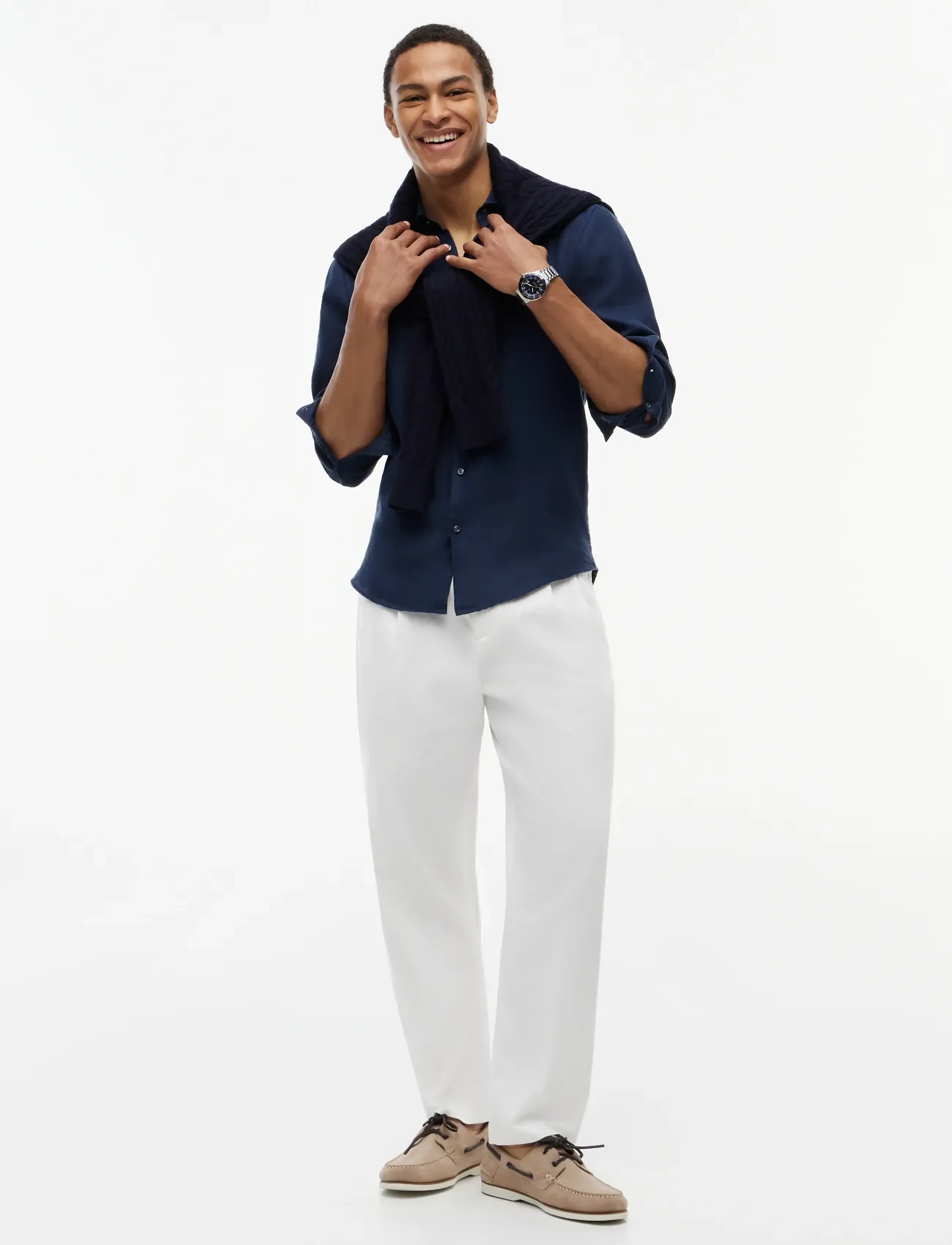 Tommy Hilfiger - DC LINEN SHIRT - linen shirts - navy iris - 4