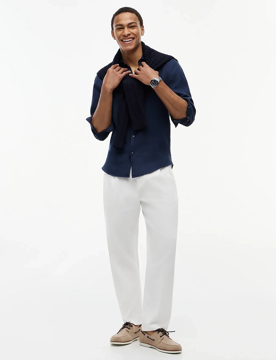 Tommy Hilfiger - DC LINEN SHIRT - pellavakauluspaidat - navy iris - 4