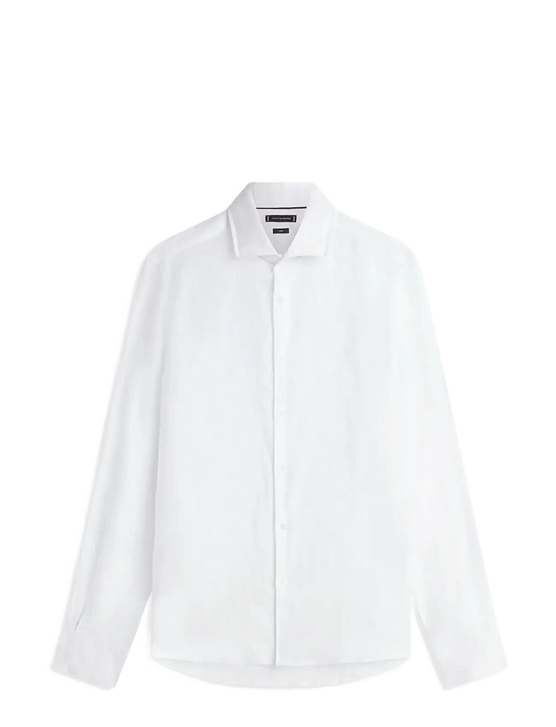 Tommy Hilfiger - DC LINEN SHIRT - hørskjorter - optic white - 1