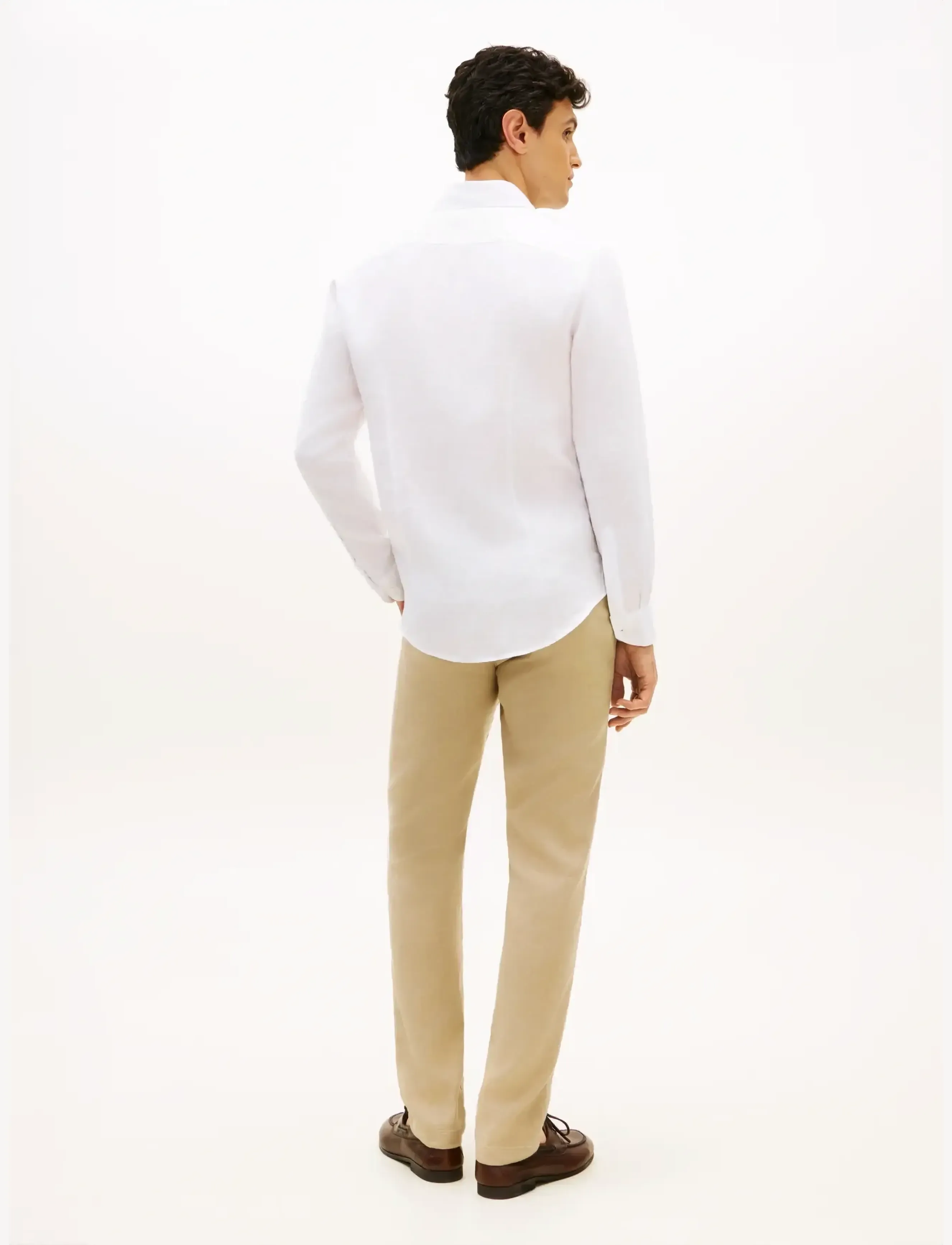 Tommy Hilfiger - DC LINEN SHIRT - pellavakauluspaidat - optic white - 2