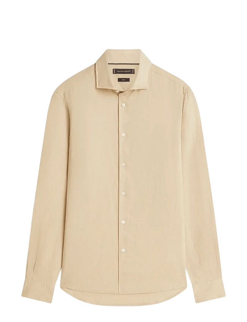 Tommy Hilfiger - DC LINEN SHIRT - linased särgid - sandalwood - 1