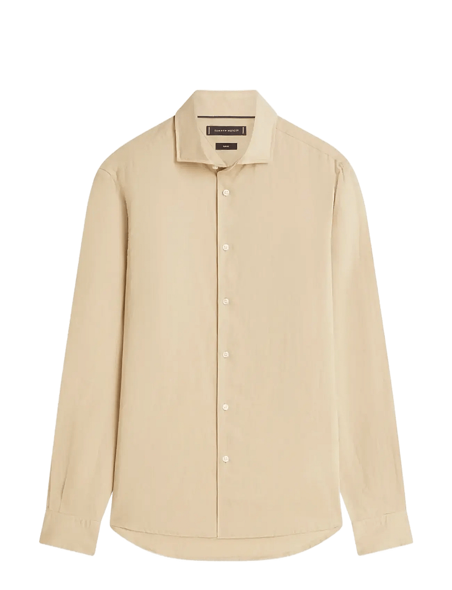 Tommy Hilfiger - DC LINEN SHIRT - linased särgid - sandalwood - 1
