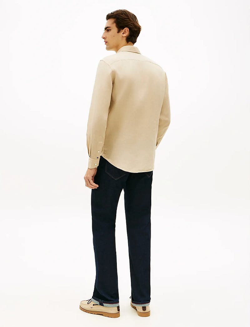 Tommy Hilfiger - DC LINEN SHIRT - linased särgid - sandalwood - 2