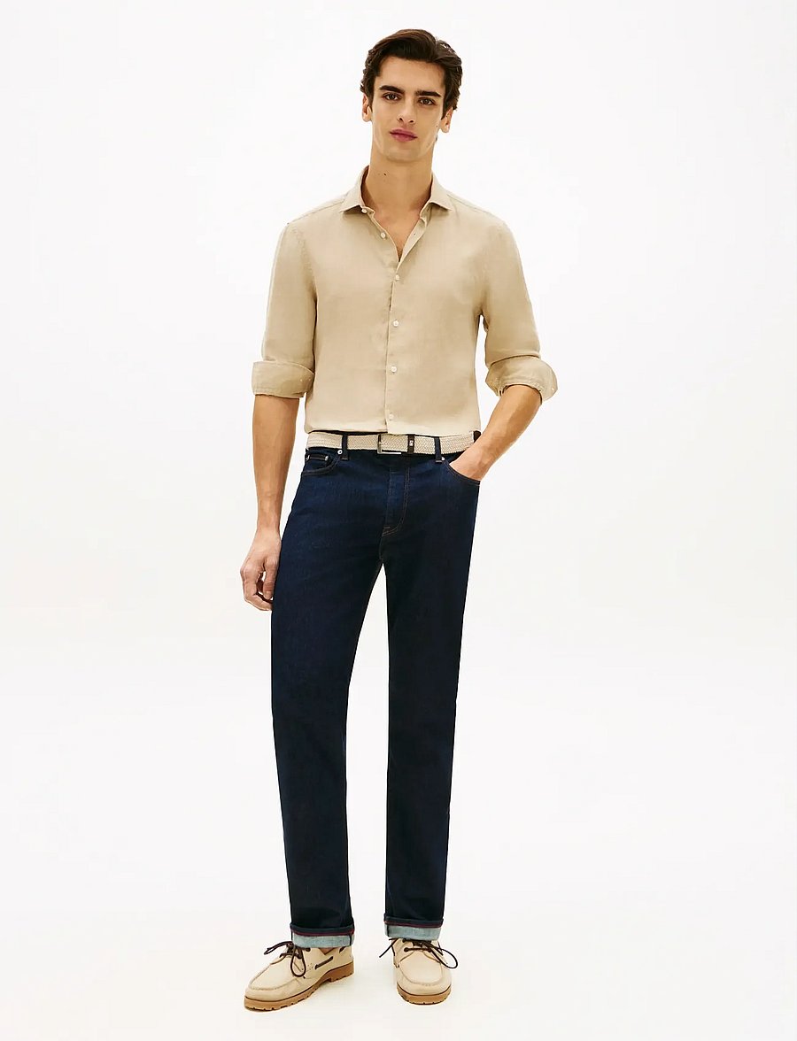 Tommy Hilfiger - DC LINEN SHIRT - linased särgid - sandalwood - 3