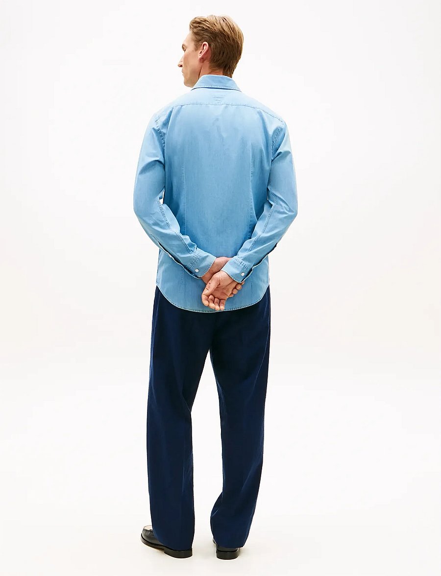 Tommy Hilfiger - DC DENIM SHIRT - casual overhemden - indigo blue bell - 2