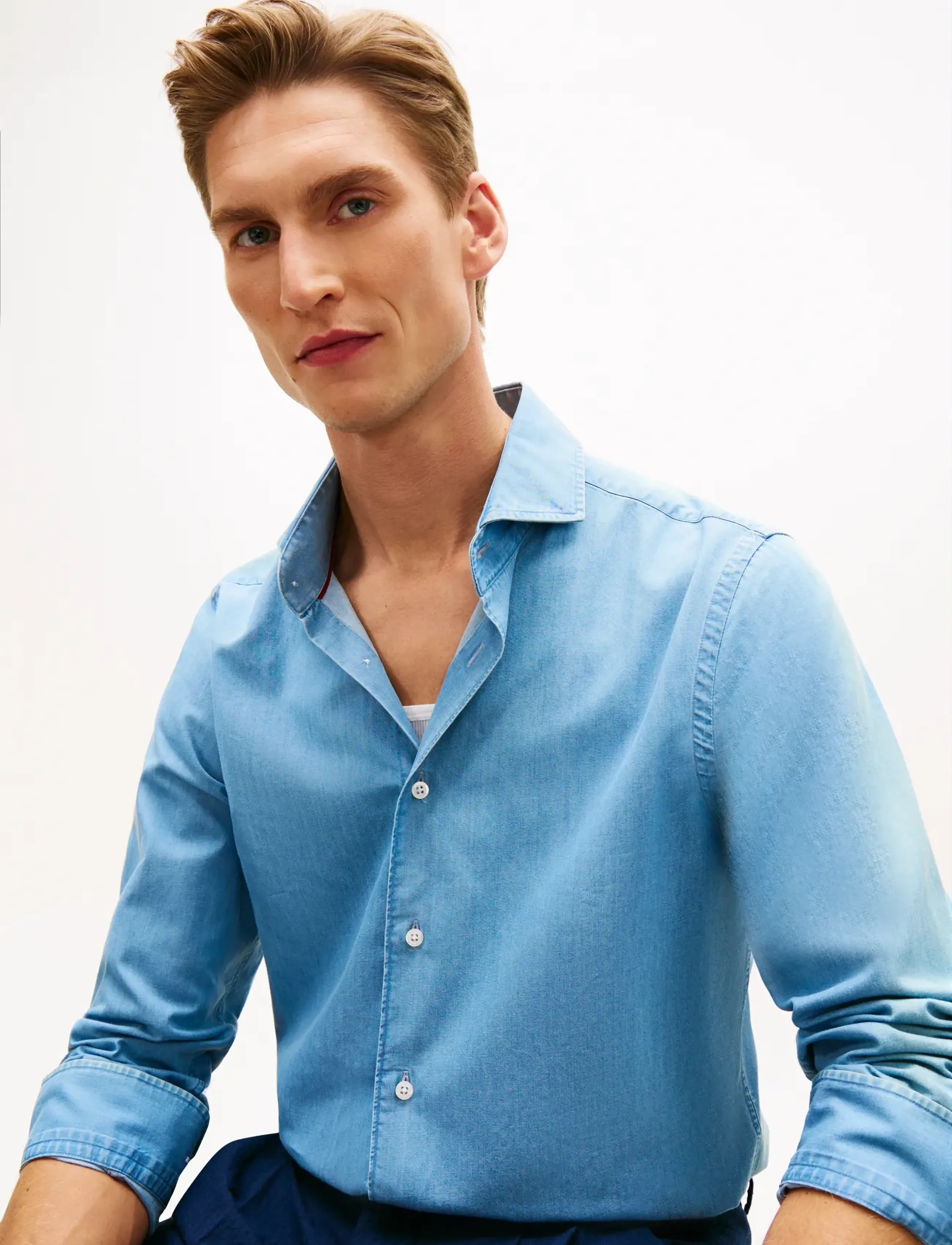 Tommy Hilfiger - DC DENIM SHIRT - avslappede skjorter - indigo blue bell - 4