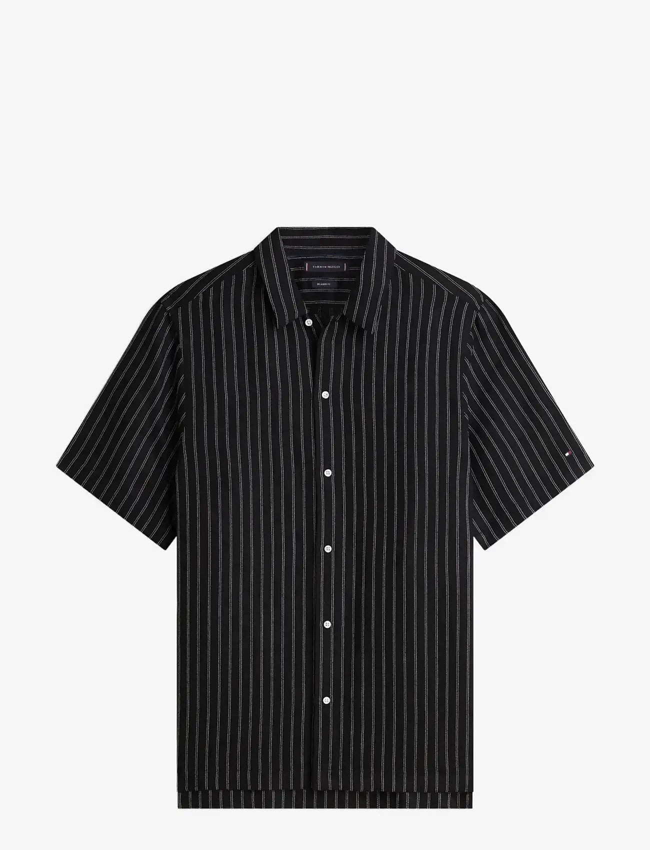 Tommy Hilfiger - DC ENGINEERED STRIPE SHIRT - stribede skjorter - black - 1