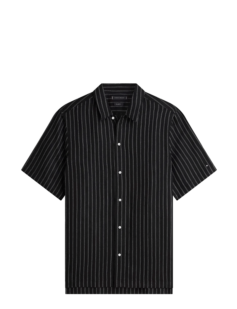 Tommy Hilfiger - DC ENGINEERED STRIPE SHIRT - stribede skjorter - black - 1