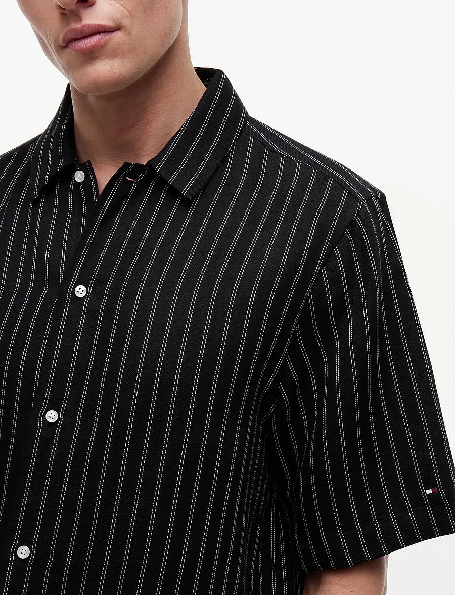 Tommy Hilfiger - DC ENGINEERED STRIPE SHIRT - triibulised särgid - black - 3