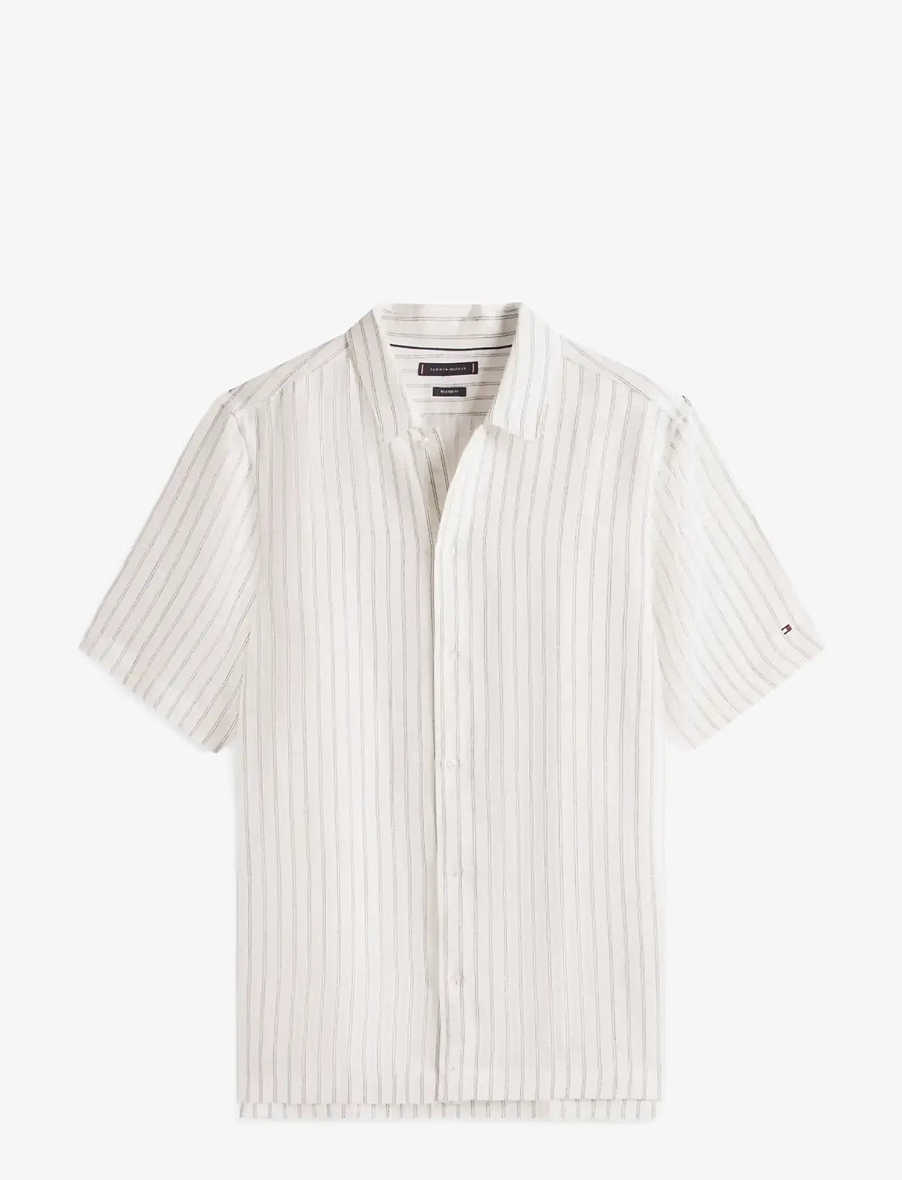 Tommy Hilfiger - DC ENGINEERED STRIPE SHIRT - stribede skjorter - white black - 1