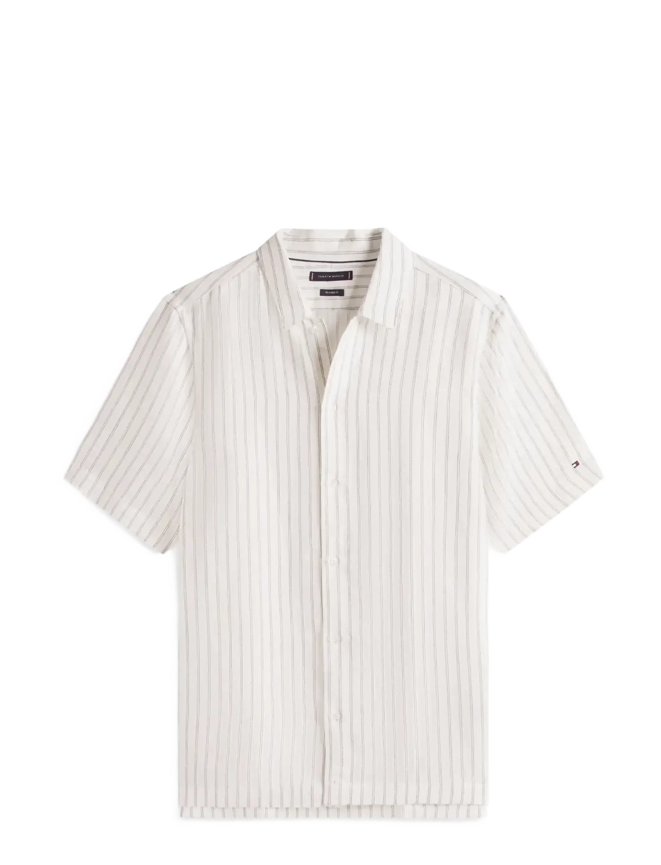 Tommy Hilfiger DC ENGINEERED STRIPE SHIRT - Skjorter - WHITE BLACK / cream