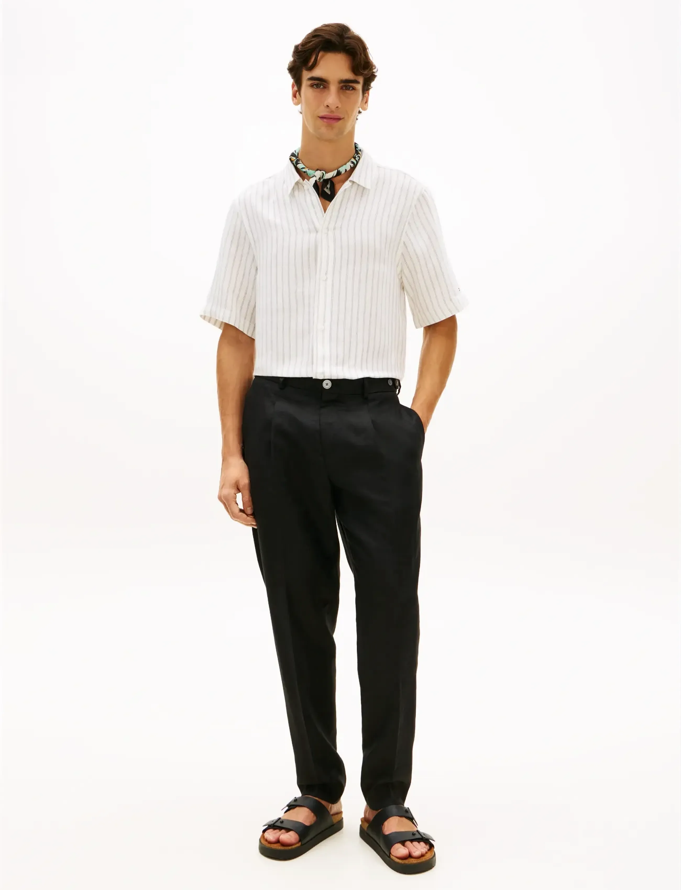 Tommy Hilfiger - DC ENGINEERED STRIPE SHIRT - stribede skjorter - white black - 3