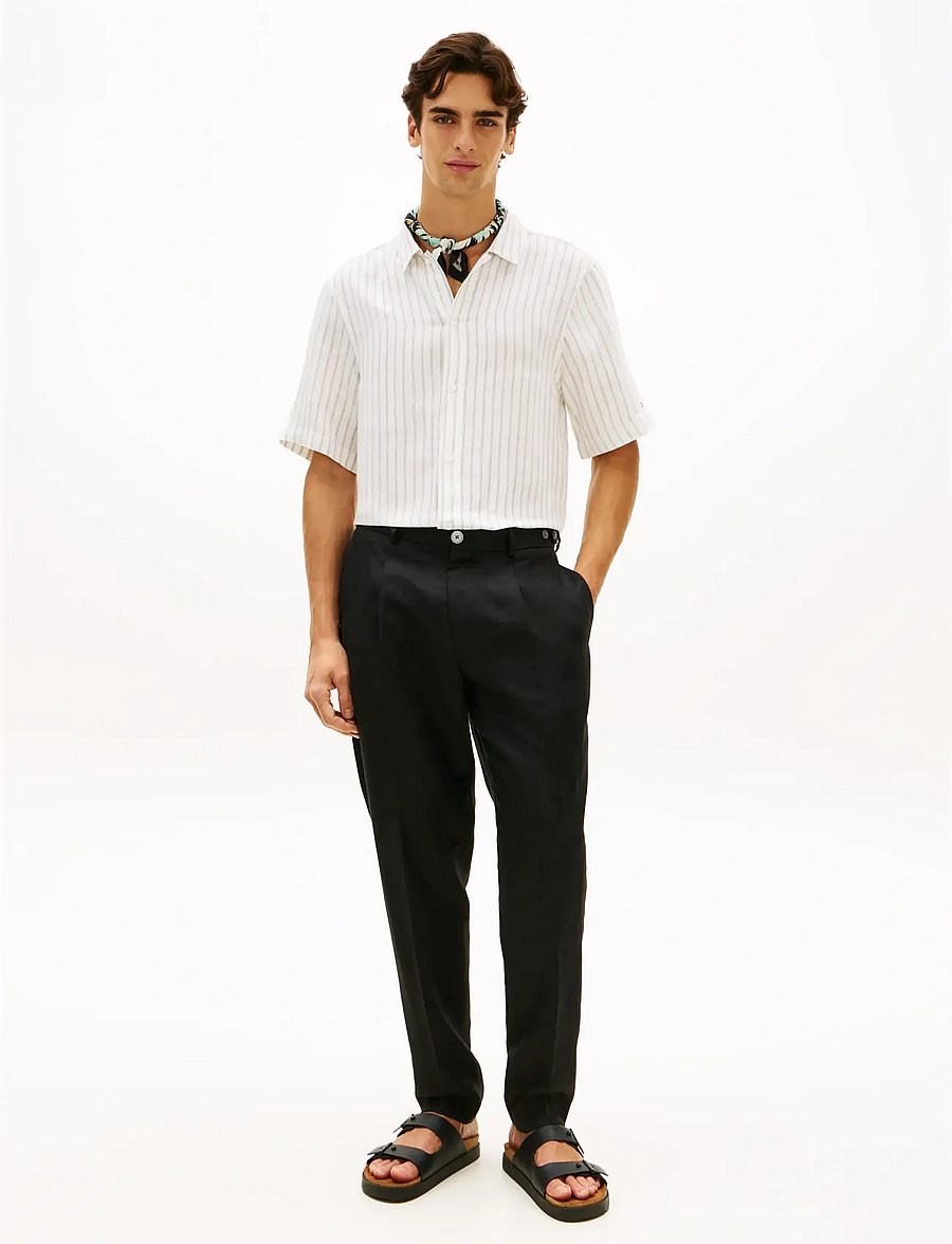 Tommy Hilfiger - DC ENGINEERED STRIPE SHIRT - stribede skjorter - white black - 3