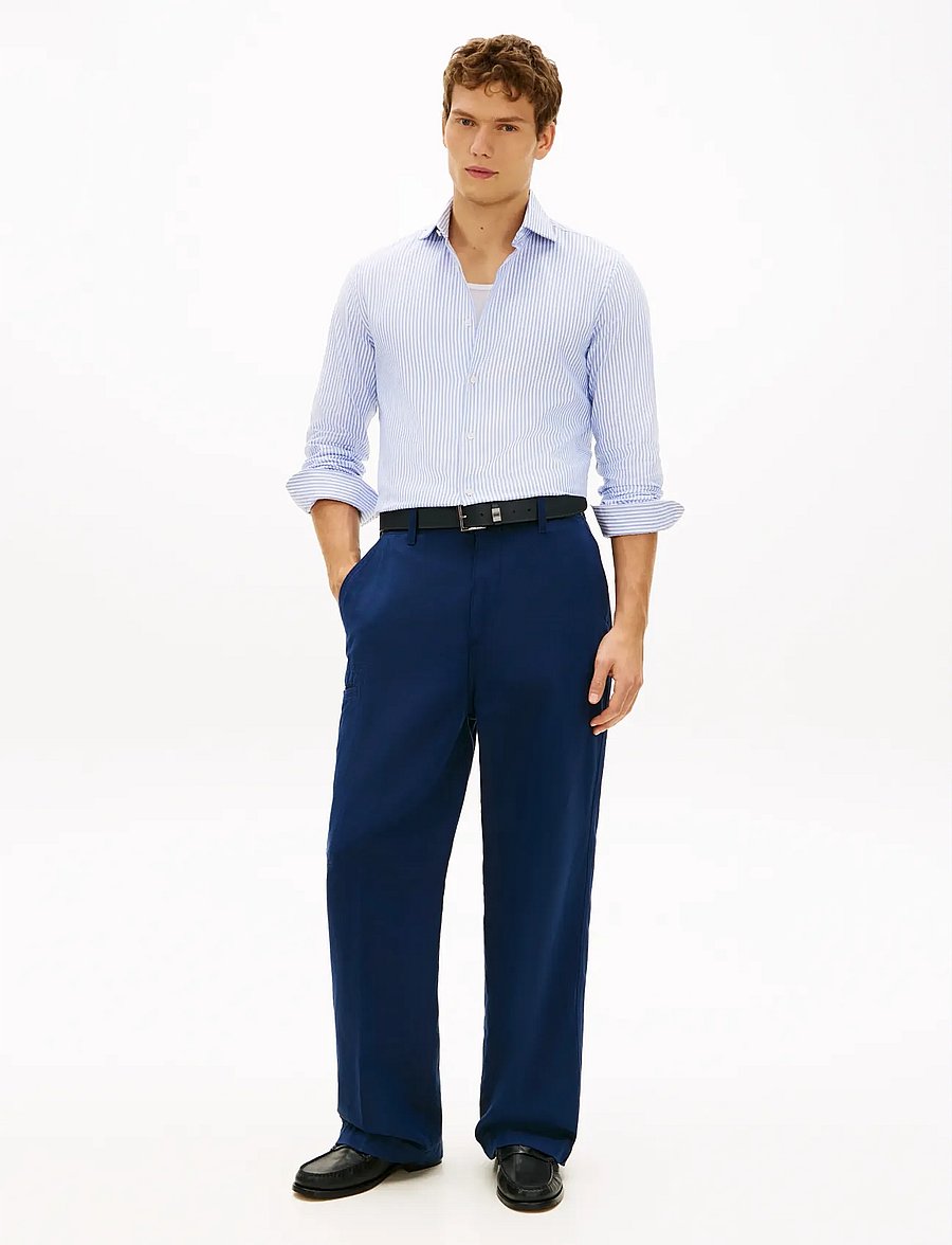 Tommy Hilfiger - DC ROYAL OXFORD ITHACA SHIRT - stribede skjorter - blue bell - 3