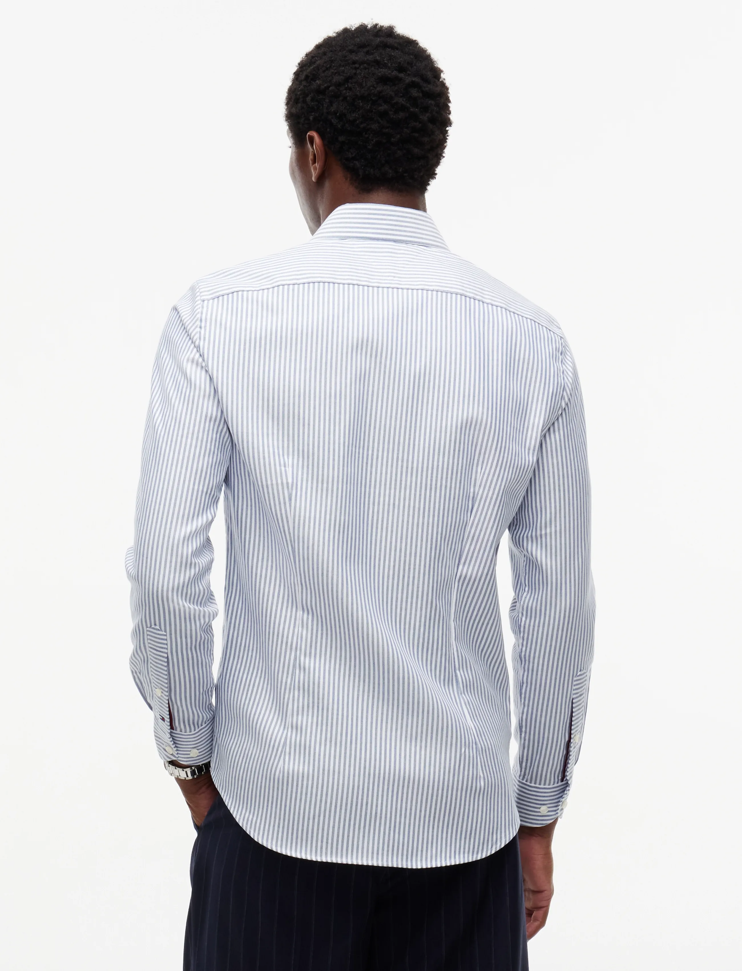 Tommy Hilfiger - NY ROYAL OXFORD ITHACA SHIRT - randiga skjortor - brilliant navy   white - 2