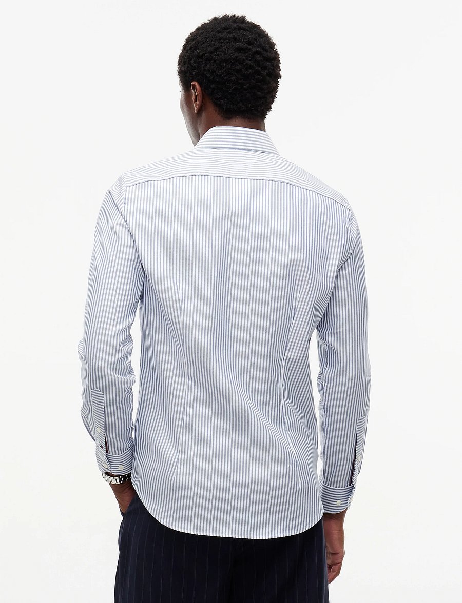 Tommy Hilfiger - NY ROYAL OXFORD ITHACA SHIRT - randiga skjortor - brilliant navy white - 2