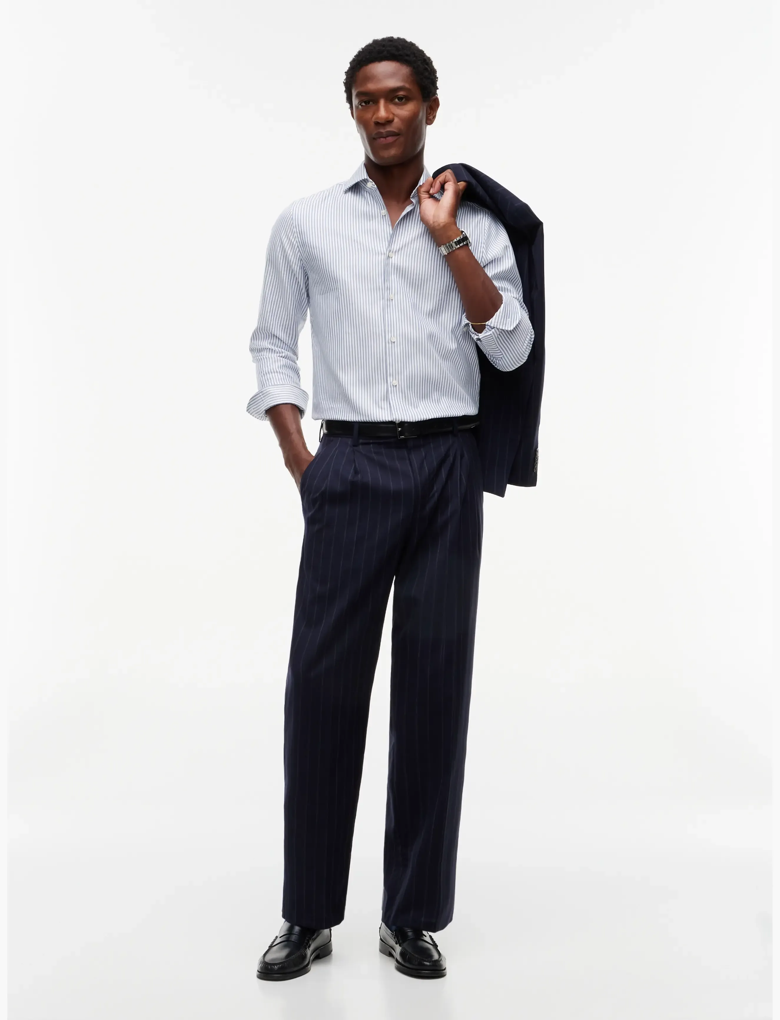Tommy Hilfiger - NY ROYAL OXFORD ITHACA SHIRT - randiga skjortor - brilliant navy   white - 4
