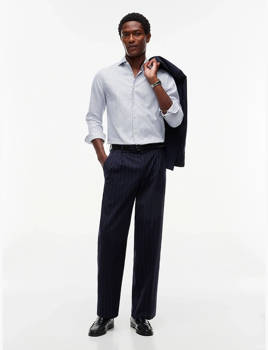 Tommy Hilfiger - NY ROYAL OXFORD ITHACA SHIRT - randiga skjortor - brilliant navy white - 4