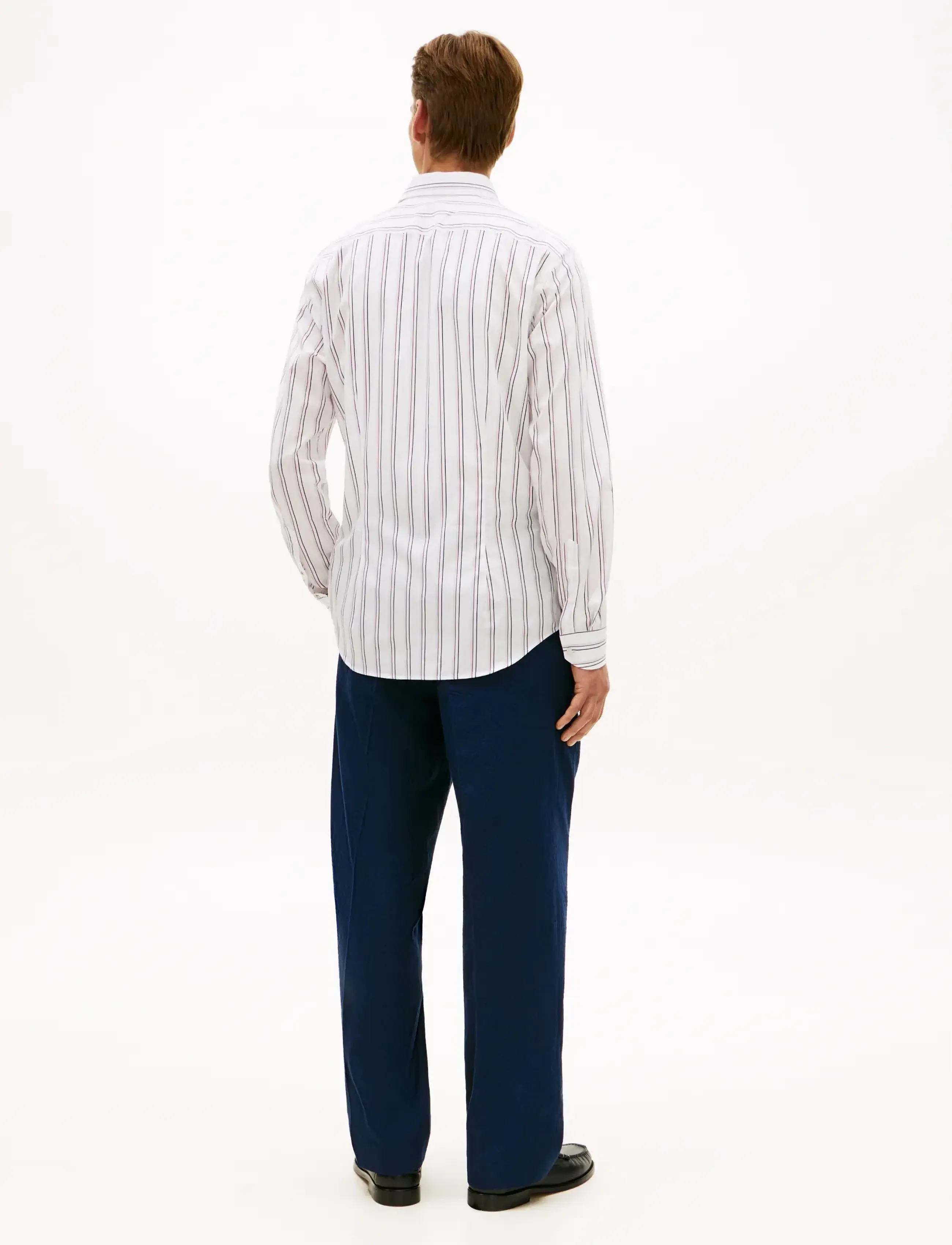 Tommy Hilfiger - DC SEASONAL STRIPE SHIRT - stribede skjorter - magma red multi - 2