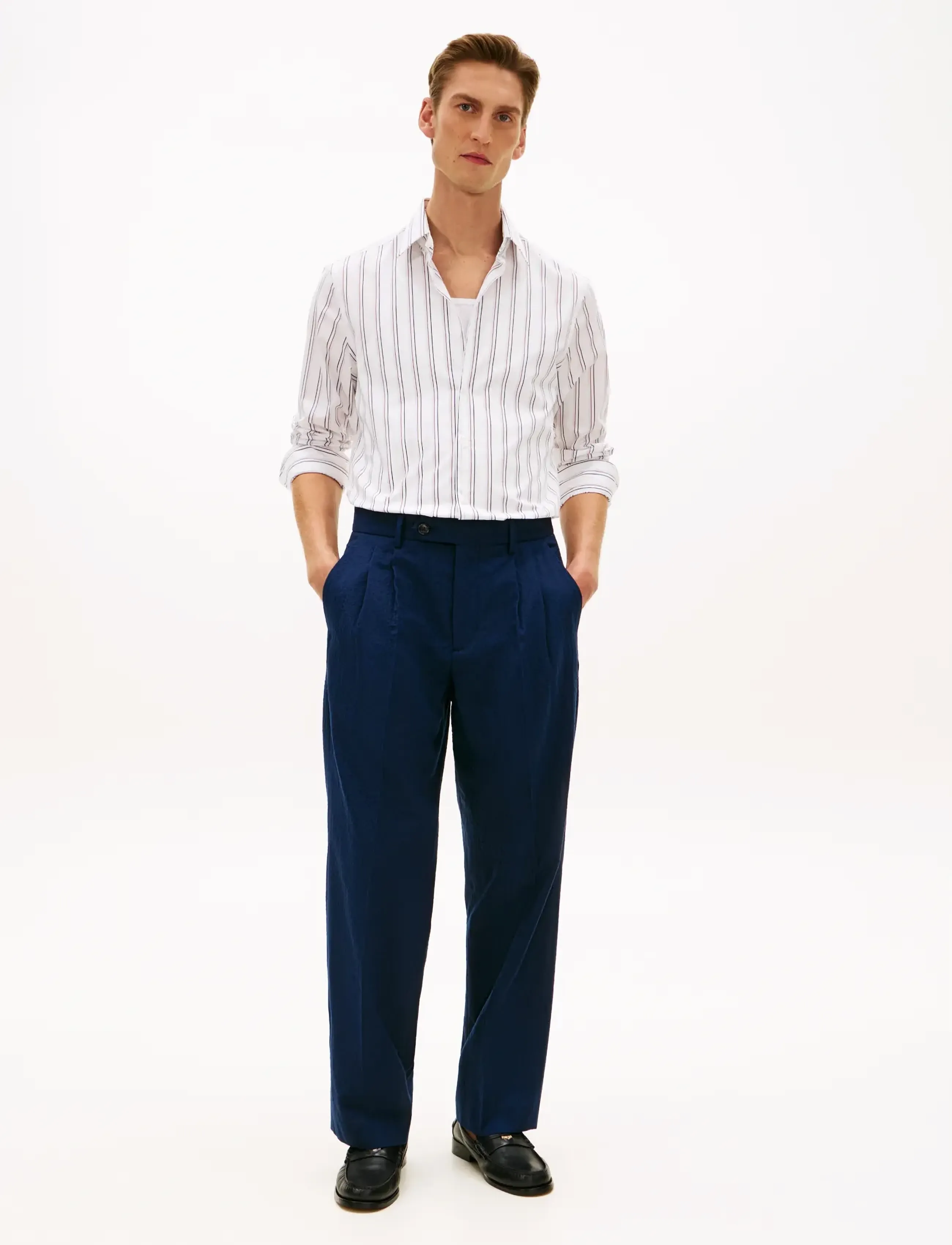 Tommy Hilfiger - DC SEASONAL STRIPE SHIRT - stribede skjorter - magma red multi - 3