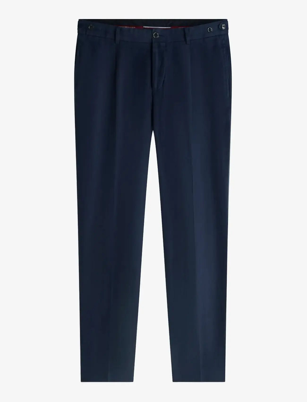 Tommy Hilfiger - DC GMD LINEN PANTS - leinenanzughosen - navy iris - 1