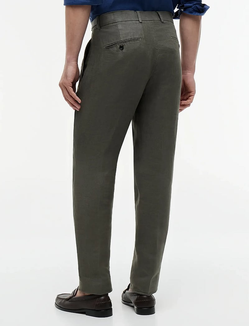 Tommy Hilfiger - DC GMD LINEN PANTS - jakkesætbukser i hør - platinum olive - 2