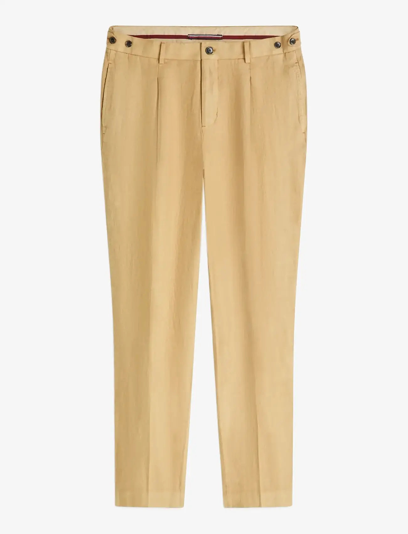 Tommy Hilfiger - DC GMD LINEN PANTS - linen suit trousers - sandalwood - 1