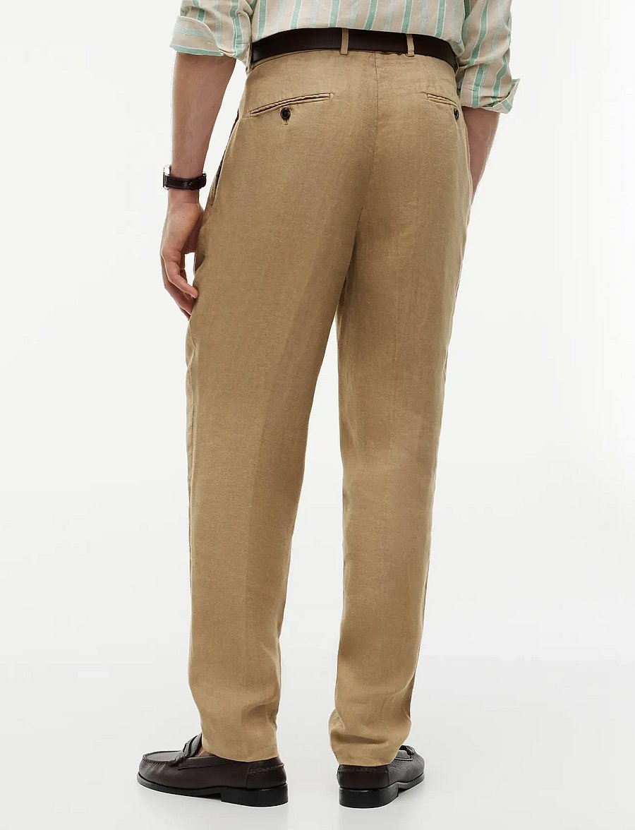 Tommy Hilfiger - DC GMD LINEN PANTS - leinenhosen - sandalwood - 2