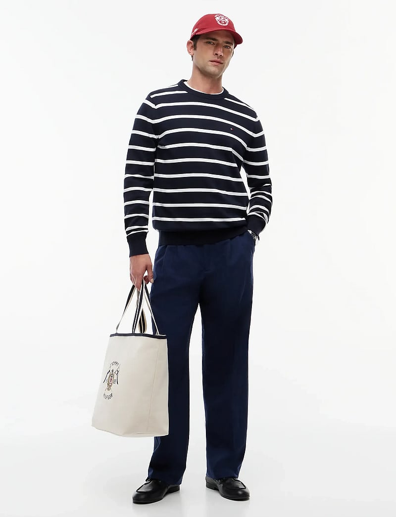 Tommy Hilfiger - DC SEERSUCKER PANTS - casual - navy iris - 3