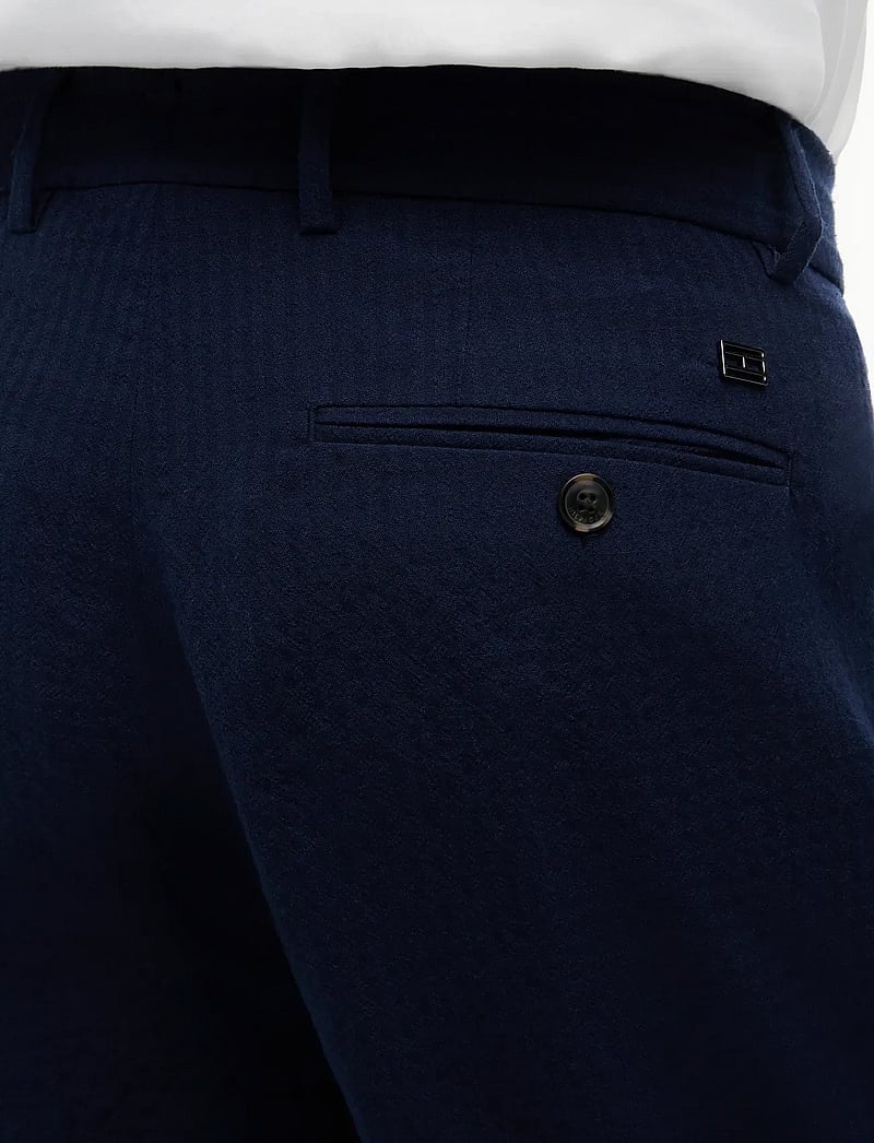 Tommy Hilfiger - DC SEERSUCKER PANTS - casual - navy iris - 4
