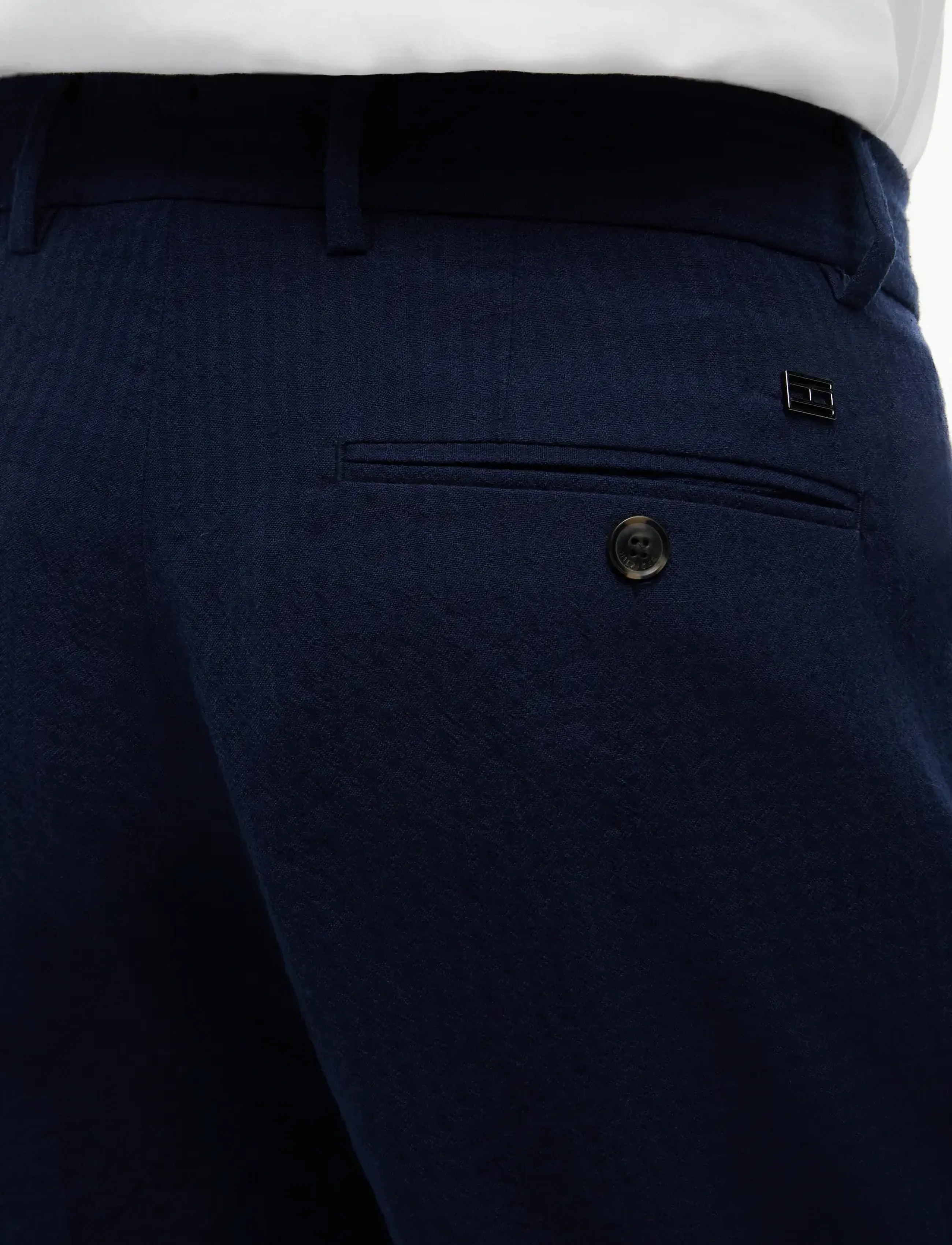 Tommy Hilfiger - DC SEERSUCKER PANTS - casual - navy iris - 4