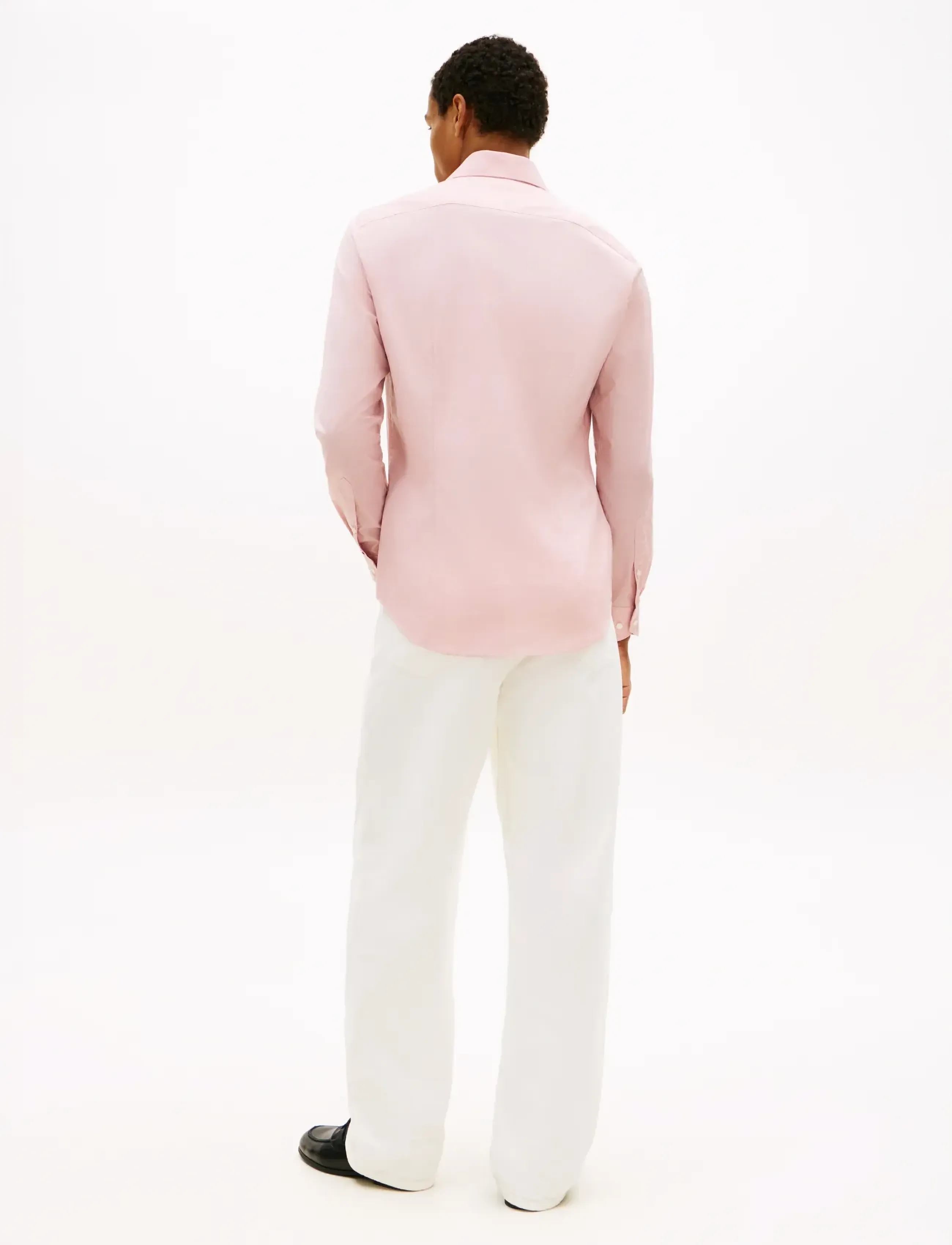 Tommy Hilfiger - DC FLEX COLLAR CO LI SOLID SHIRT - casual skjorter - dusky pink - 2