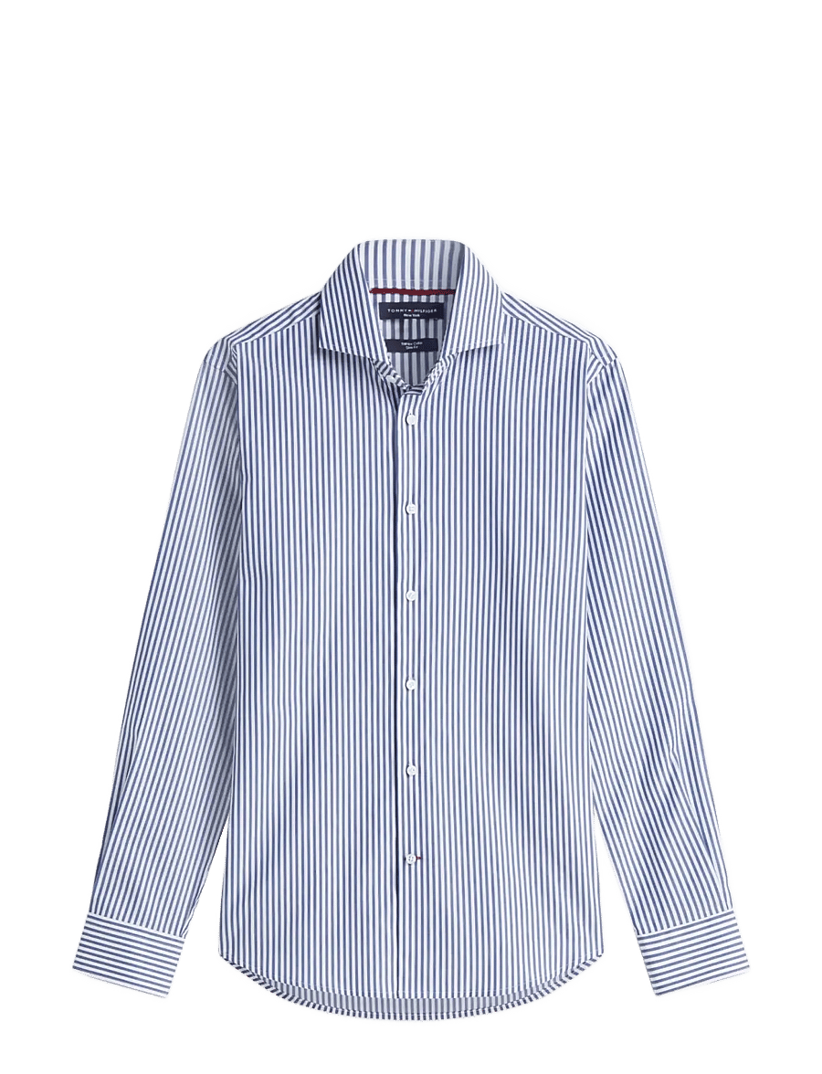 Tommy Hilfiger - NY FLEX COLLAR CLSSC STRP SHIRT - gestreifte hemden - brilliant navy white - 1