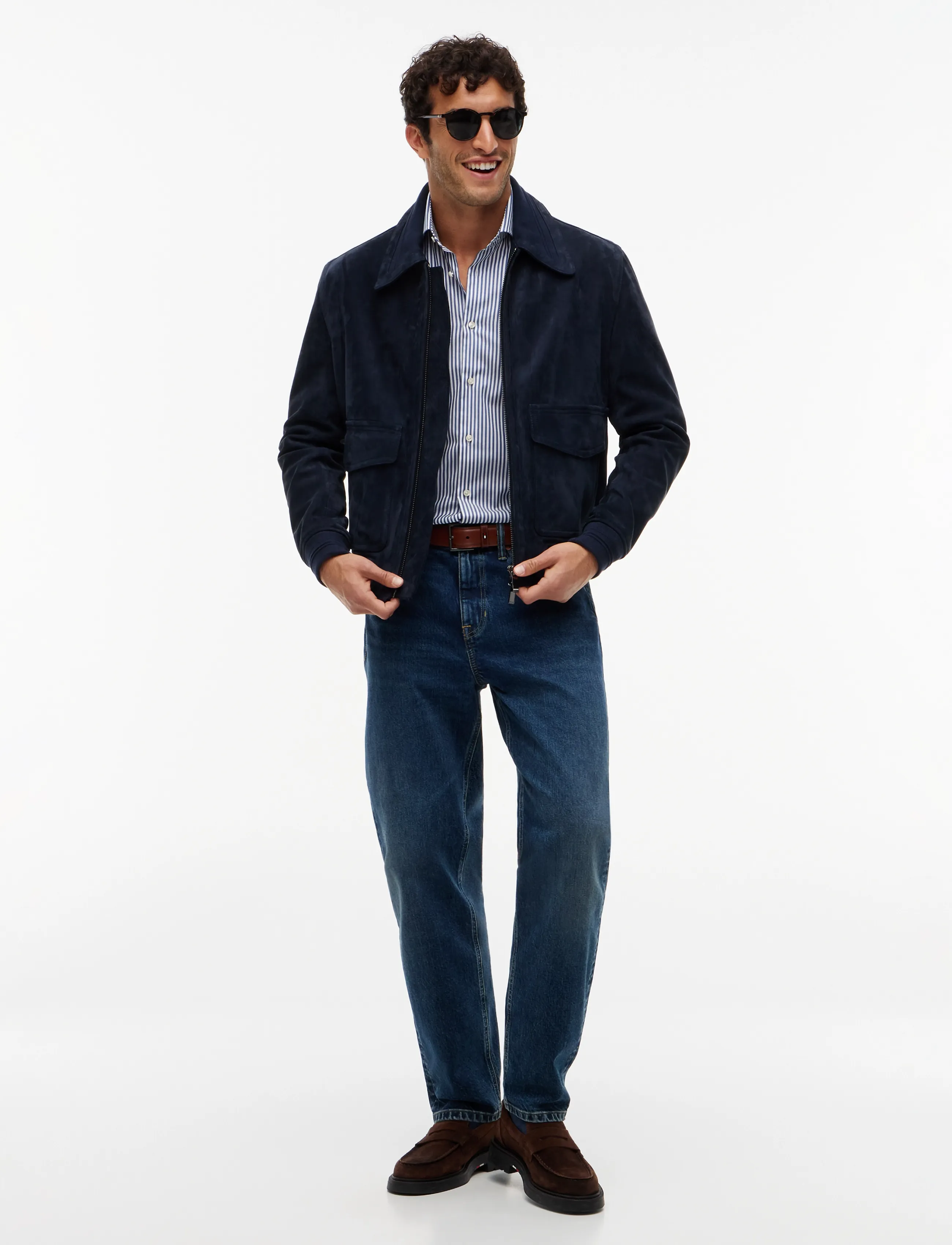 Tommy Hilfiger - NY FLEX COLLAR CLSSC STRP SHIRT - randiga skjortor - brilliant navy   white - 4