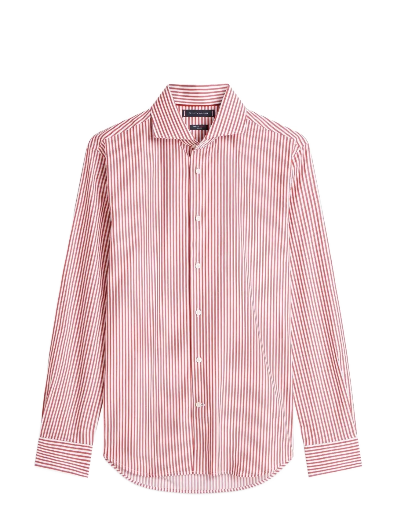 TOMMY HILFIGER Ny Flex Collar Clssc Strp Shirt Rot - R/41 - Herren