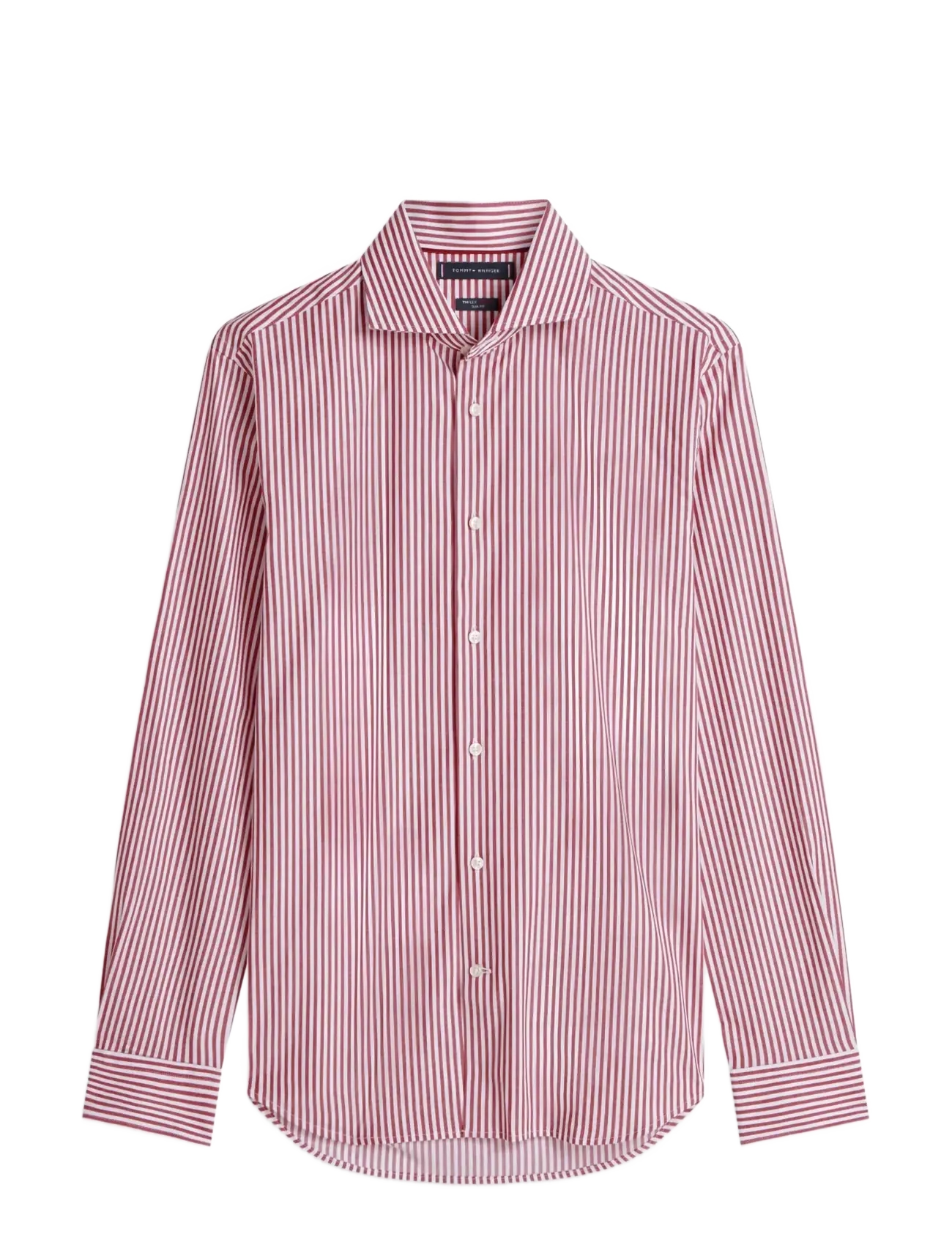 Tommy Hilfiger - NY FLEX COLLAR CLSSC STRP SHIRT - randiga skjortor - magma red - 1