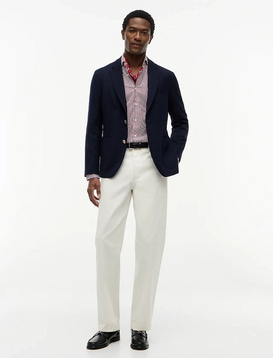 Tommy Hilfiger - NY FLEX COLLAR CLSSC STRP SHIRT - randiga skjortor - magma red - 4
