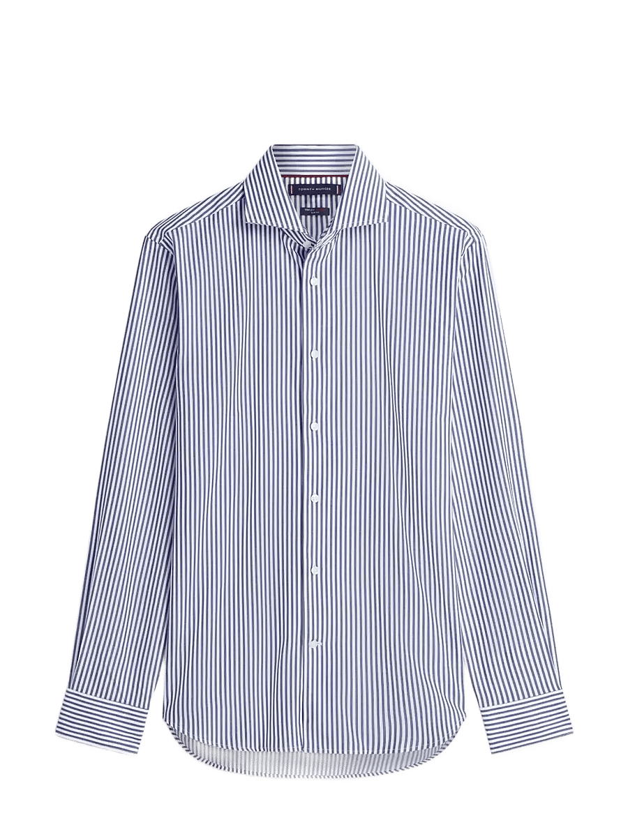 Tommy Hilfiger - NY FLEX COLLAR CLSSC STRP SHIRT - gestreifte hemden - navy iris - 1