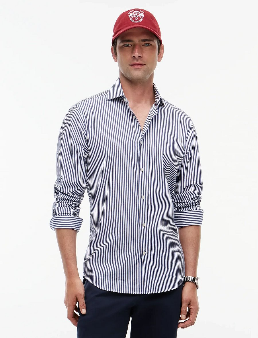 Tommy Hilfiger - NY FLEX COLLAR CLSSC STRP SHIRT - gestreifte hemden - navy iris - 0