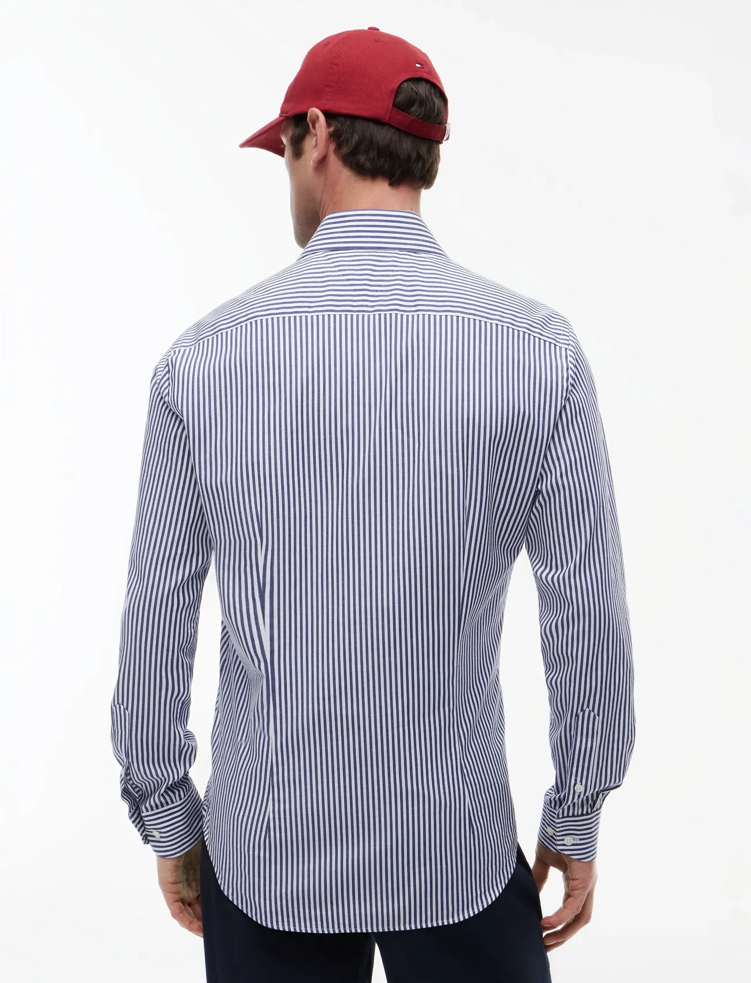 Tommy Hilfiger - DC FLEX COLLAR CLSSC STRP SHIRT - randiga skjortor - navy iris - 2